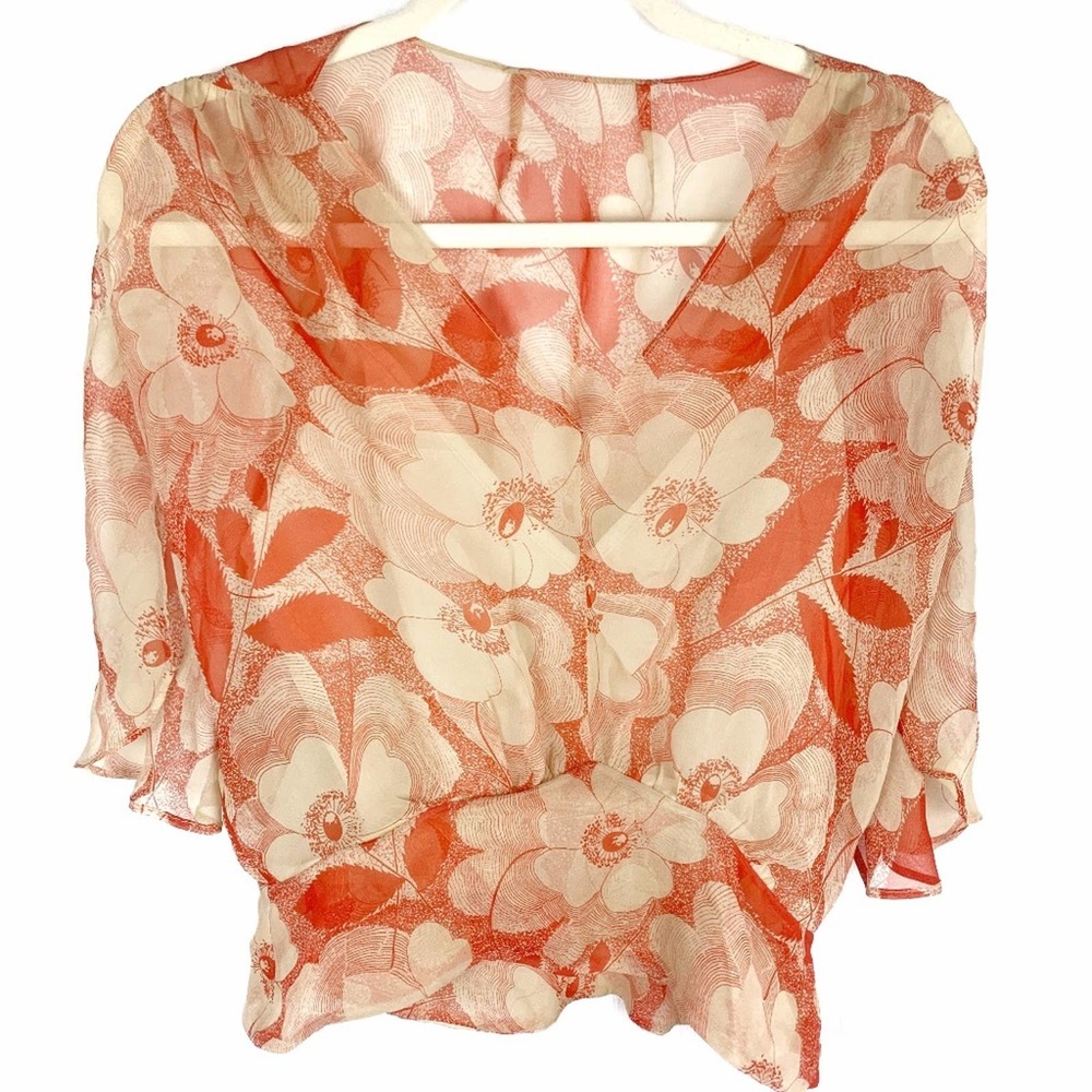 Laundry by Shelli Segal Silk Chiffon Blouse
